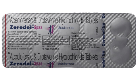 Zerodol Spas Tablet image