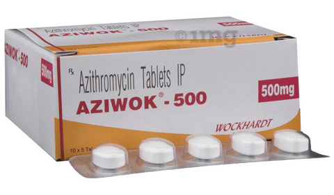 Aziwok 500 Tablet image