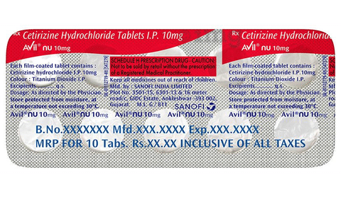 Avil NU 10mg Tablet image
