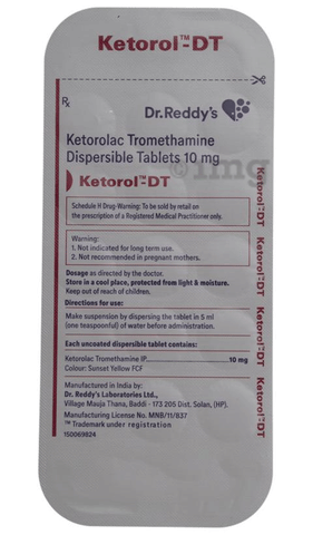 Ketorol-DT Tablet image