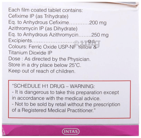 Ceftas AZ 250 Tablet image