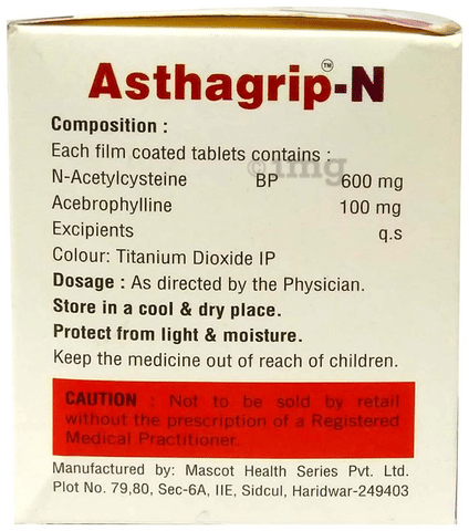 Asthagrip-N Tablet image