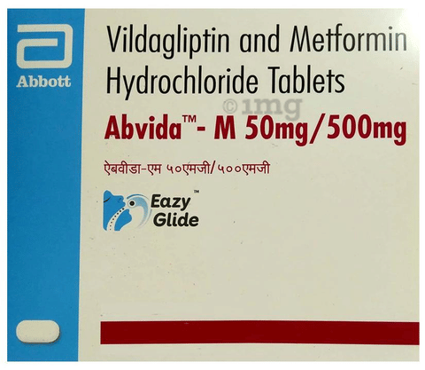 Abvida-M 50mg/500mg Eazy Glide Tablet image