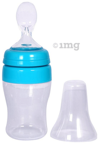 Farlin 150CC Wide Neck Transbottle Silicone Feeder Blue Buy