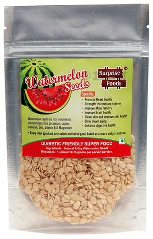 Surprise Foods Watermelon Seeds: Buy packet of 200 gm Seeds at best price in India | 1mg Surprise Foods Watermelon Seeds: Buy packet of 200 gm Seeds at best price in India | 1mg