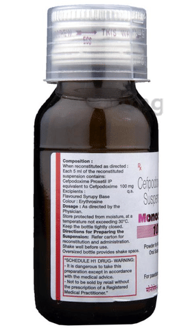 Monocef-O 100 Powder for Oral Suspension image Monocef-O 100 Powder for Oral Suspension image