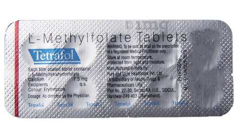 Tetrafol L-Methylfolate Tablet image