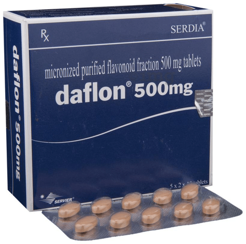 Daflon 500 mg Tablet: View Uses, Side Effects, Price and ...