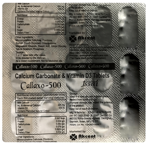 Callaxo 500 Tablet image