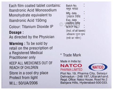 Bandrone 150 Tablet image Bandrone 150 Tablet image