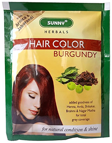Bakson's Hair Color 12 Sachets Burgundy: Buy box of 240 gm Powder at best  price in India | 1mg