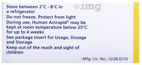 Human Actrapid 40IU/ml Solution for Injection