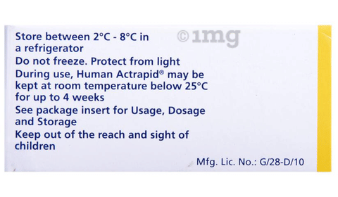 Human Actrapid 40IU/ml Solution for Injection image
