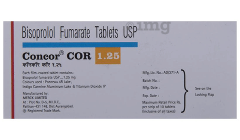 Concor COR 1.25 Tablet image