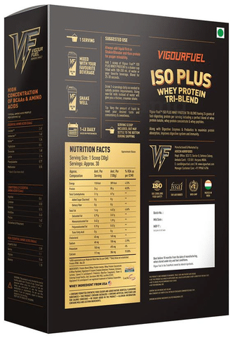 Vigour Fuel Iso Plus Whey Protein Tri-Blend Vanilla: Buy box ...