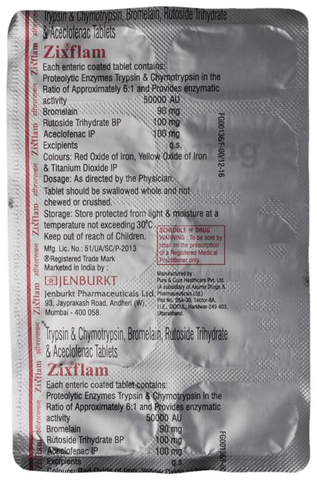 Zixflam Tablet image