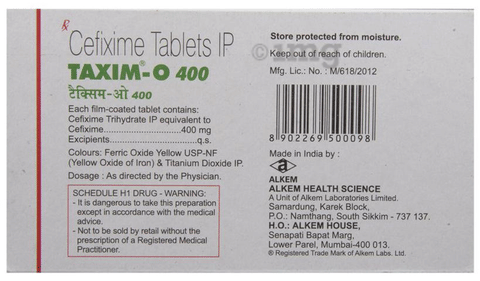 Taxim-O 400 Tablet image