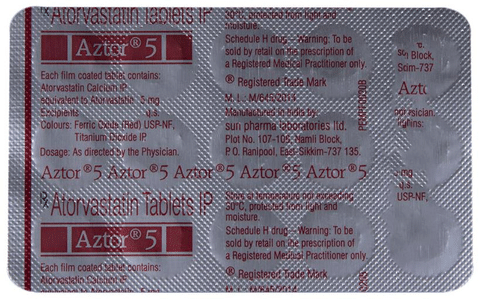 Aztor 5 Tablet View Uses Side Effects Price and Substitutes 1mg