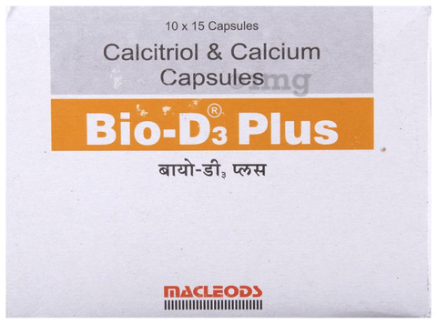 Bio-D3 Plus Calcium & Calcitriol Soft Gelatin Capsule image Bio-D3 Plus Calcium & Calcitriol Soft Gelatin Capsule image