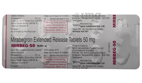 Mirbeg 50 Tablet ER image