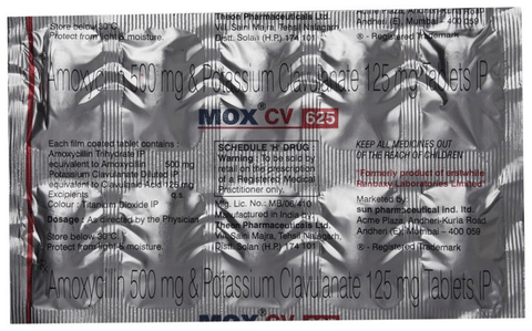 Mox CV 625 Tablet image