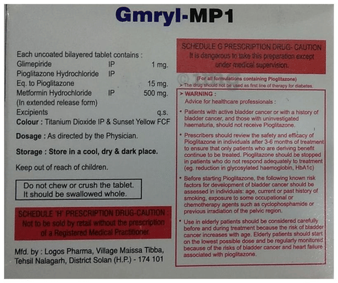 Gmryl-MP1 Tablet ER image