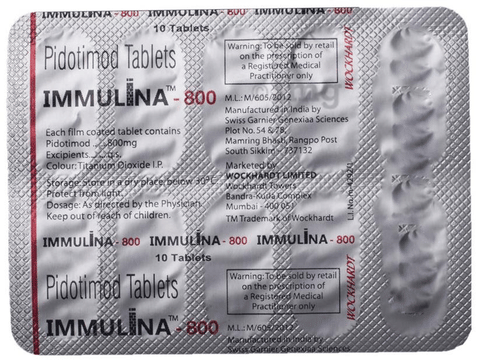 Immulina 800 Tablet image
