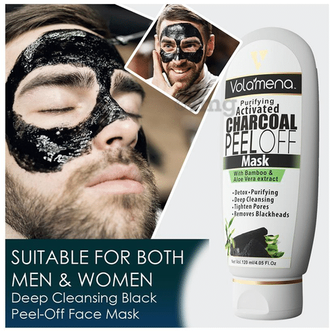 Volamena Activated Charcoal Peel Off Mask Buy bottle of 120.0 ml