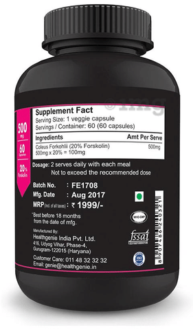 Sinew Nutrition Forskolin Extract Capsule: Buy box of 60 ...