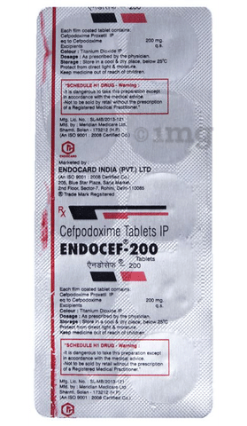 Endocef 200 Tablet image