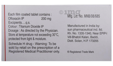 Zanocin 200 Tablet image