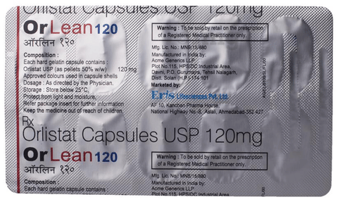 ओरलीन 120 कैप्सूल image ओरलीन 120 कैप्सूल image