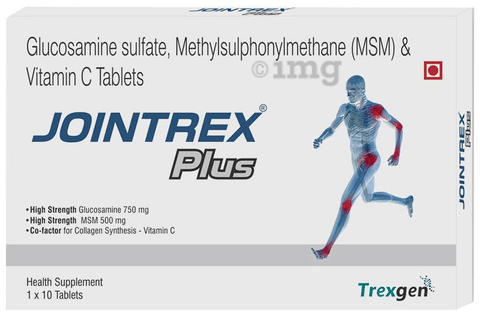 Trexgen Jointrex Plus Glucosamine MSM Tablet image Trexgen Jointrex Plus Glucosamine MSM Tablet image