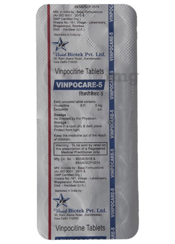 Vinpocare 5 Tablet image