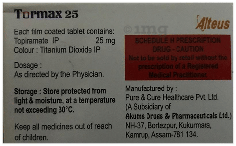 Tormax 25 Tablet image Tormax 25 Tablet image