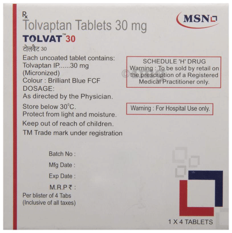 Tolvat 30 Tablet image Tolvat 30 Tablet image