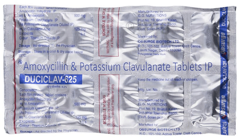 Duciclav 625 Tablet image