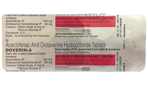 Doverin A 80mg/100mg Tablet image Doverin A 80mg/100mg Tablet image