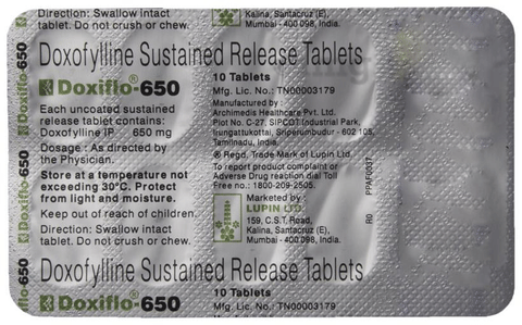 Doxiflo 650 Tablet SR image Doxiflo 650 Tablet SR image