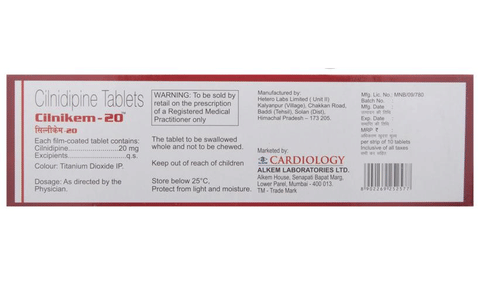 Cilnikem 20 Tablet image