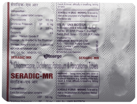 Seradic-MR Tablet image