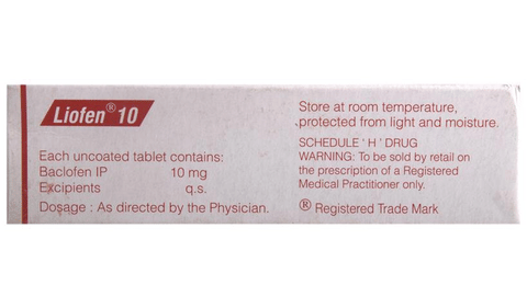 Liofen 10 Tablet image