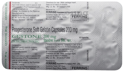 Gestone 200mg Capsule image