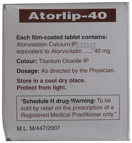 Atorlip 40 Tablet image