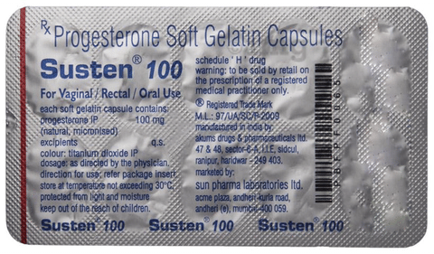 Susten 100 Soft Gelatin Capsule image