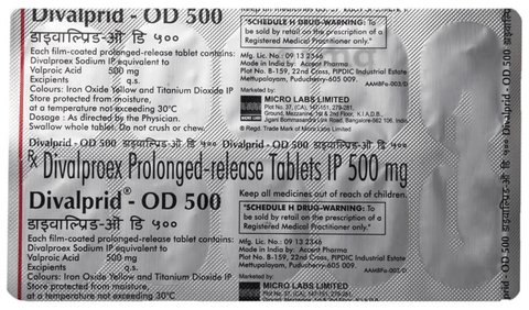 Divalprid-OD 500 Tablet PR image