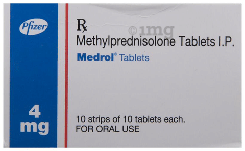 Medrol 4mg Tablet image