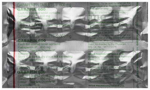 Gabapin 600 Tablet image