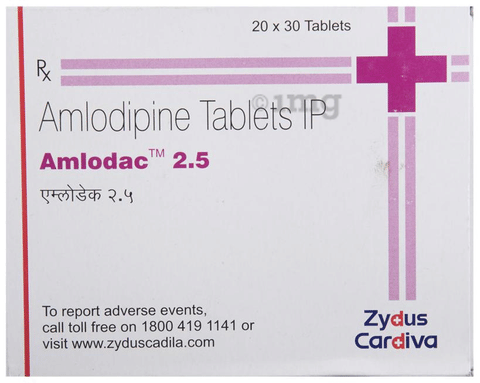 Amlodac 2.5 Tablet image Amlodac 2.5 Tablet image