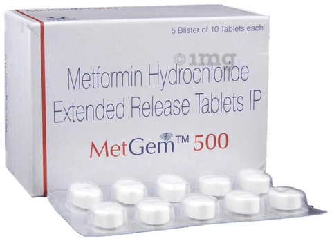 Metgem 500 Tablet ER image Metgem 500 Tablet ER image
